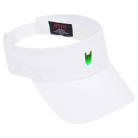 Rock Hand Gesture Space Green Rock N Roll Salute Visor Hat | Artistshot