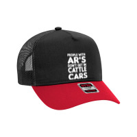 People With Ar's Don'gein Cattle Cars Sarcastic Characters Video Game Mesh Back Trucker Hat | Artistshot