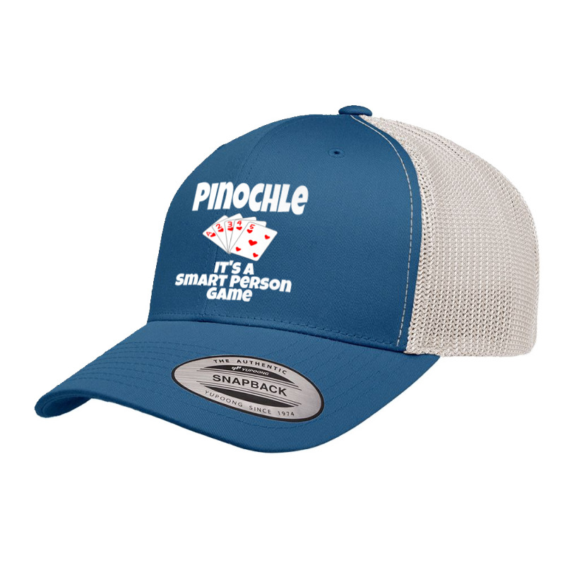 Funny Pinochle It's A Smart Person Game Card Game Playing Premium T Sh Retro Trucker Cap by agueron | Artistshot