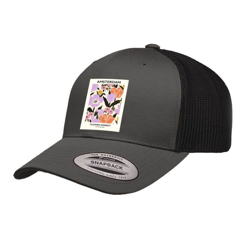 Amsterdam Flower Market Ii Retro Trucker Cap by Patricia S | Artistshot