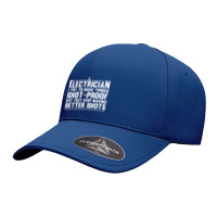 Electrician Funny Electrician Art Dad Lineman Electronics Engineers Seamless Cap | Artistshot