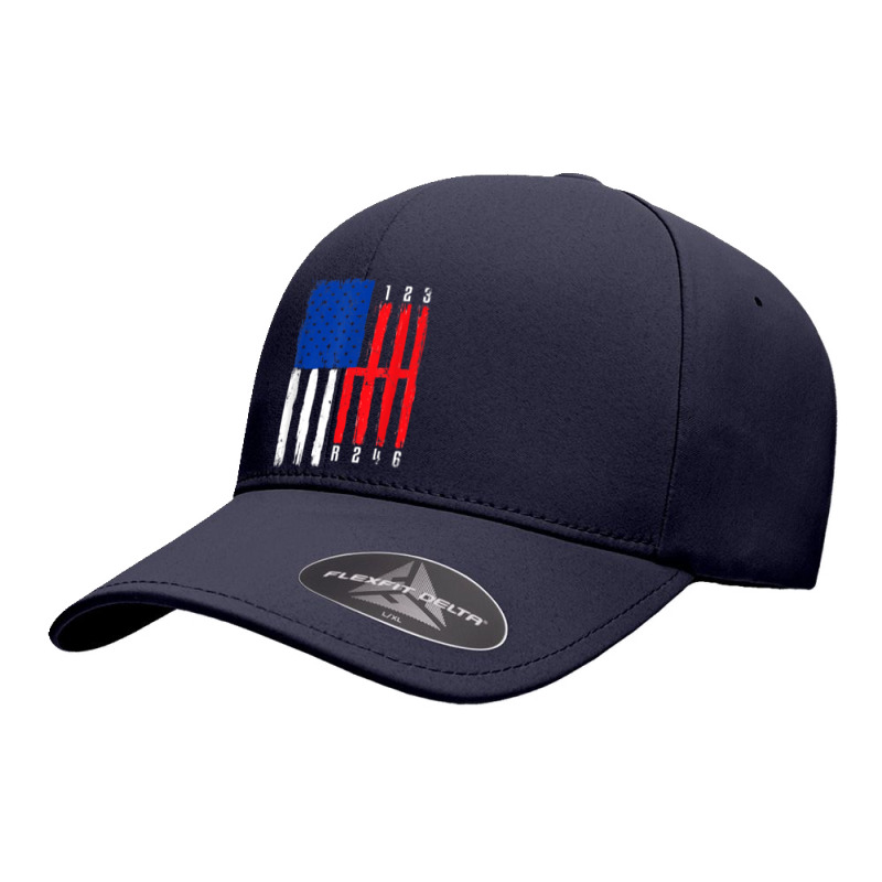 Mechanic Gears Shift American Flag Muscle Car 6 Vintage Mechanic Seamless Cap | Artistshot