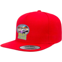 Retro Sci Fi Invasion V2   Scifitees 5 Panel Snapback Cap | Artistshot