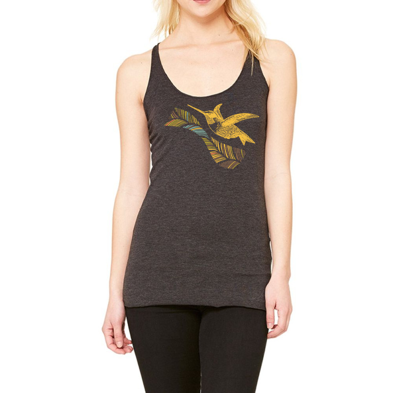 Vintage Hummingbird Racerback Tank by HRC Design | Artistshot