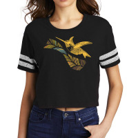 Vintage Hummingbird Scorecard Crop Tee | Artistshot