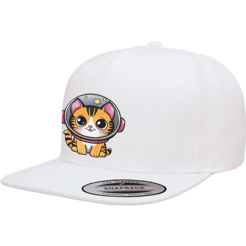 Space Cat 5 panel snapback cap by Jonybravo2000 | Artistshot