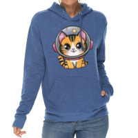 Space Cat Lightweight Hoodie | Artistshot