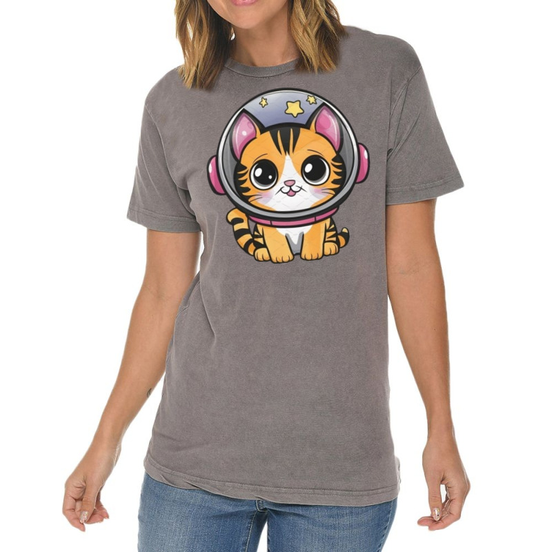 Space Cat Vintage T-Shirt by Jonybravo2000 | Artistshot