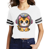 Space Cat Scorecard Crop Tee | Artistshot