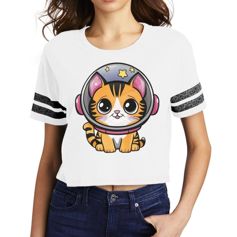 Space Cat Scorecard Crop Tee by Jonybravo2000 | Artistshot