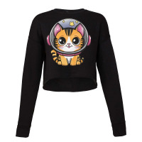 Space Cat Cropped Sweater | Artistshot