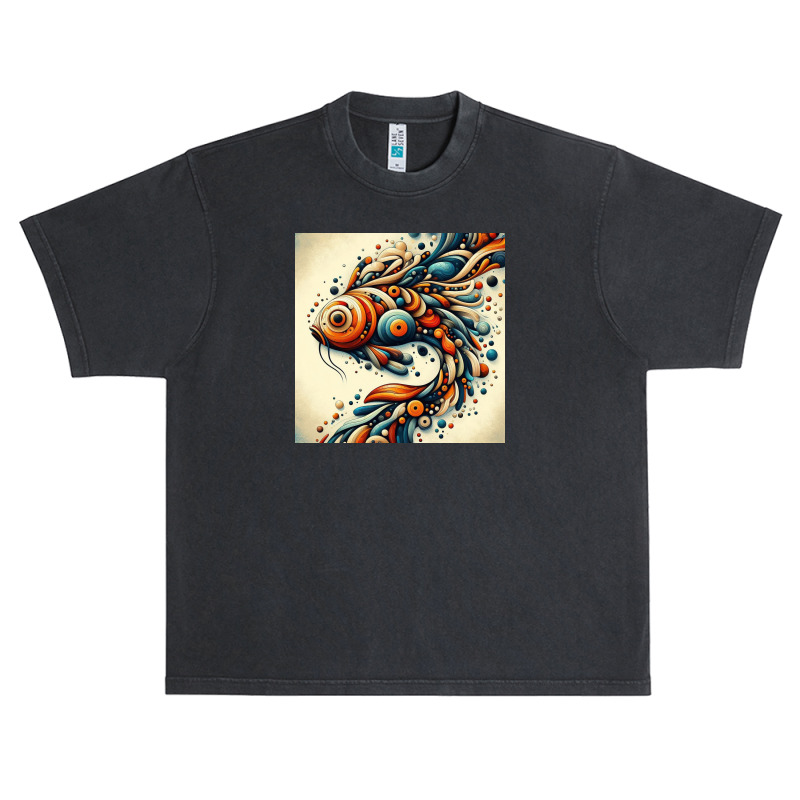 Koi Fish4 Urban Heavy T-shirt by Abgan | Artistshot