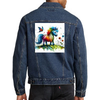 Horse 1 Men Denim Jacket | Artistshot