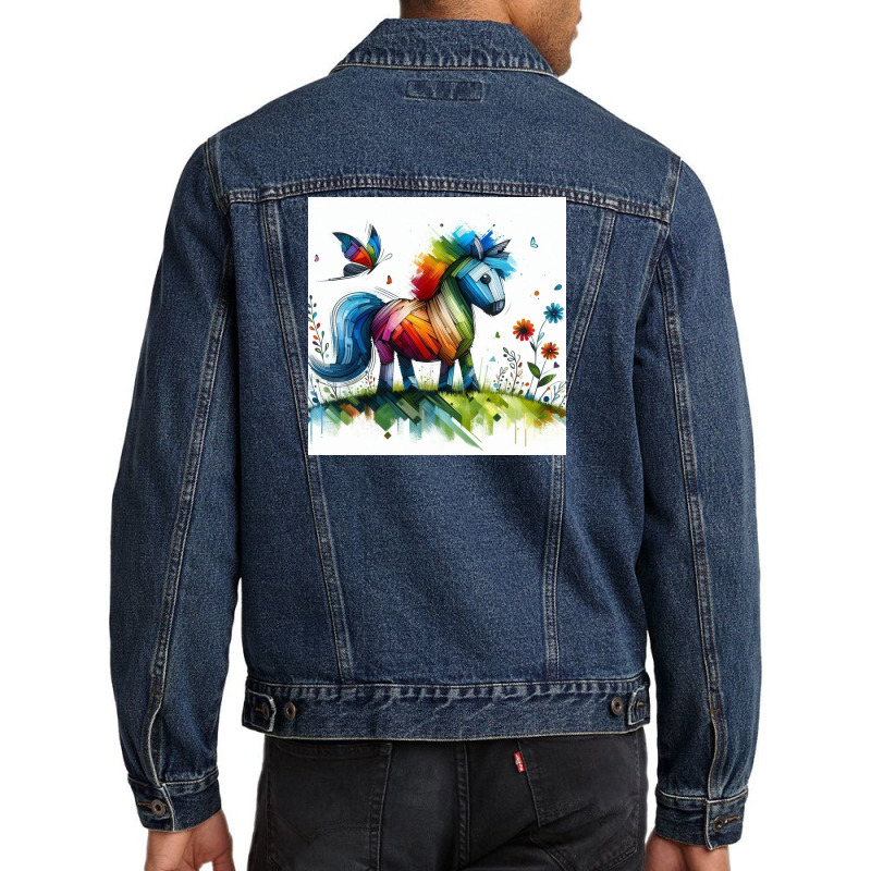 Horse 1 Men Denim Jacket | Artistshot