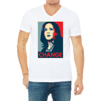 Kamala Harris Change 2024 V-neck Tee | Artistshot