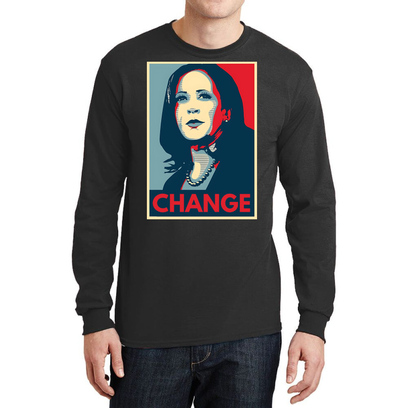 Kamala Harris Change 2024 Long Sleeve Shirts | Artistshot