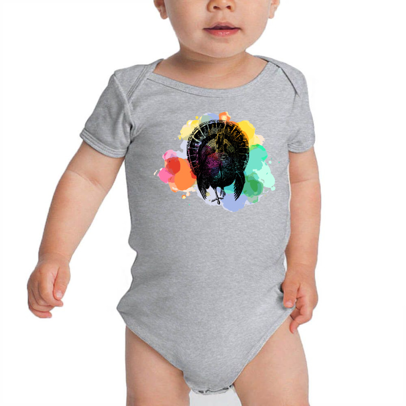 Vintage Turkey Baby Bodysuit by HRC Design | Artistshot