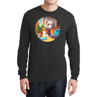 Dog Busy At The Computer Long Sleeve Shirts | Artistshot