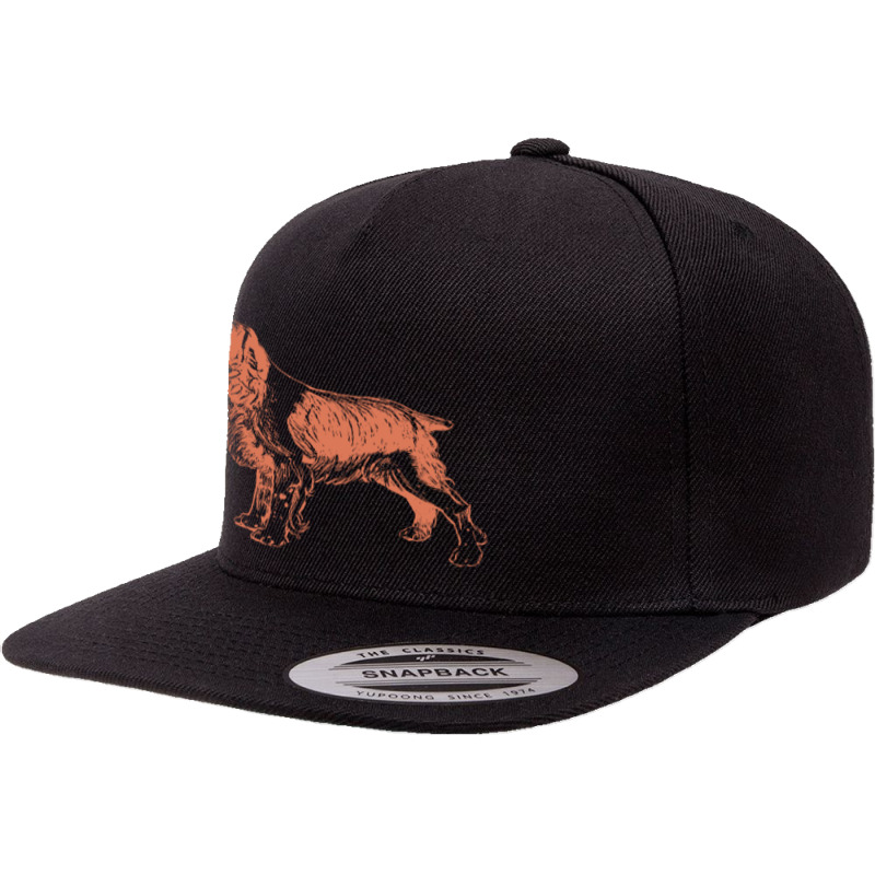 Spaniel Dog 5 panel snapback cap by HRC Design | Artistshot