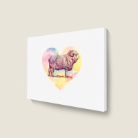 Merino Ram Landscape Canvas Print | Artistshot