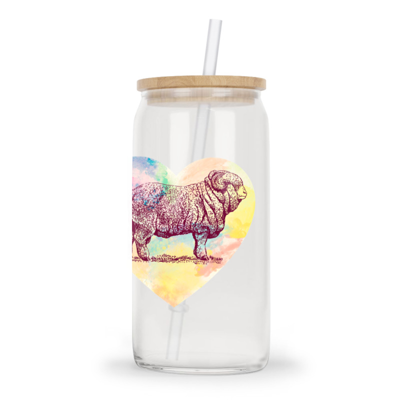 Merino Ram Glass Tumbler | Artistshot