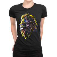 Awesome Majestic Lion Head Jungle Ladies Fitted T-shirt | Artistshot