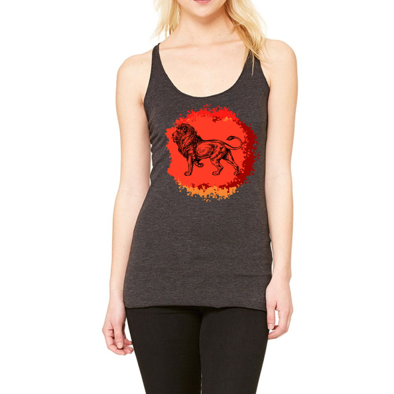 Vintage Lion Racerback Tank by HRC Design | Artistshot