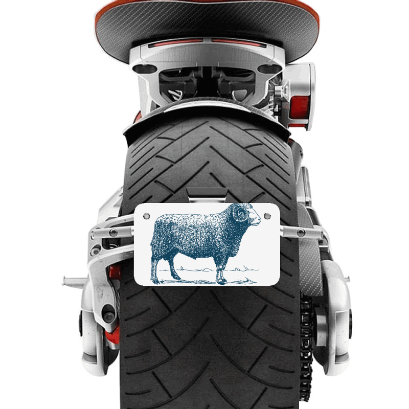 Vintage Ram Motorcycle License Plate | Artistshot