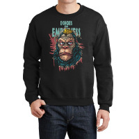 Ape Echos Of Emptimnes In Brush Grunge Style Crewneck Sweatshirt | Artistshot