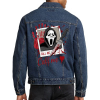 A Ghostly Figure Men Denim Jacket | Artistshot