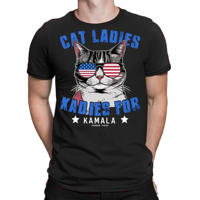 Cat Ladies For Kamala (2) T-shirt | Artistshot