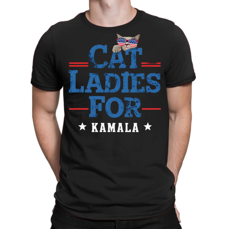 Cat Ladies For Kamala (3) T-shirt | Artistshot