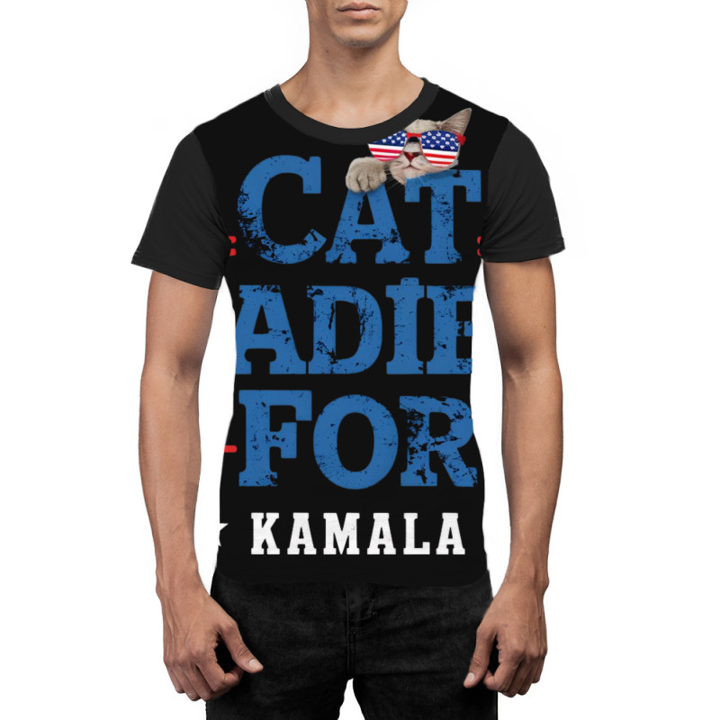 Cat Ladies For Kamala (3) Graphic T-shirt | Artistshot