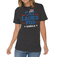 Cat Ladies For Kamala (3) Vintage T-shirt | Artistshot