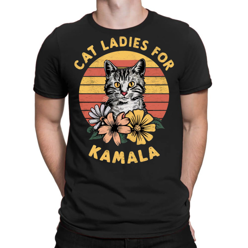 Cat Ladies For Kamala (5) T-shirt | Artistshot