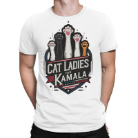 Cat Ladies For Kamala (7) T-shirt | Artistshot