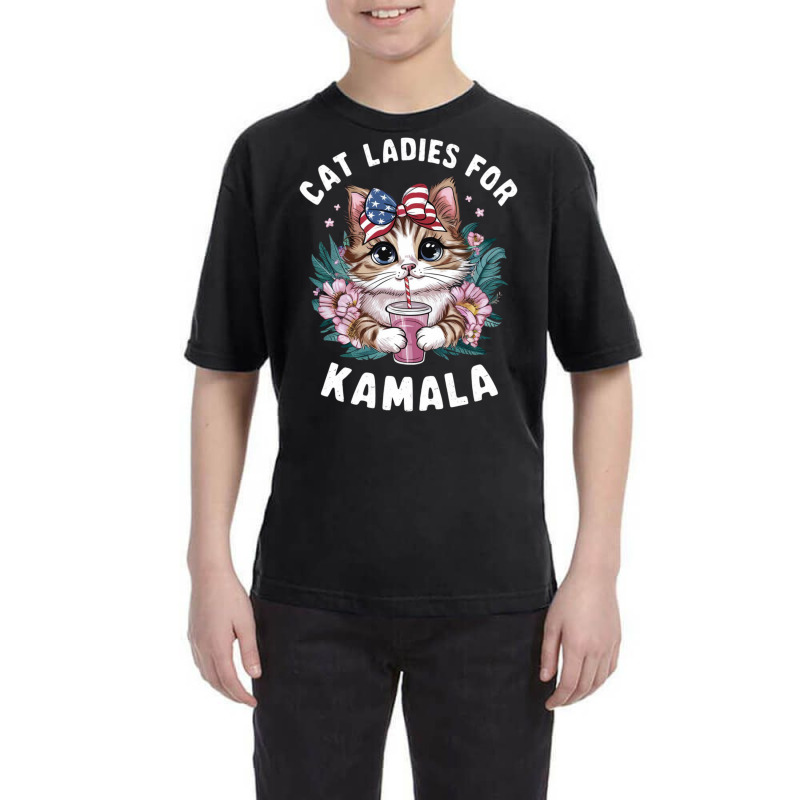 Cat Ladies For Kamala (9) Youth Tee | Artistshot