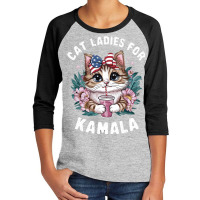 Cat Ladies For Kamala (9) Youth 3/4 Sleeve | Artistshot