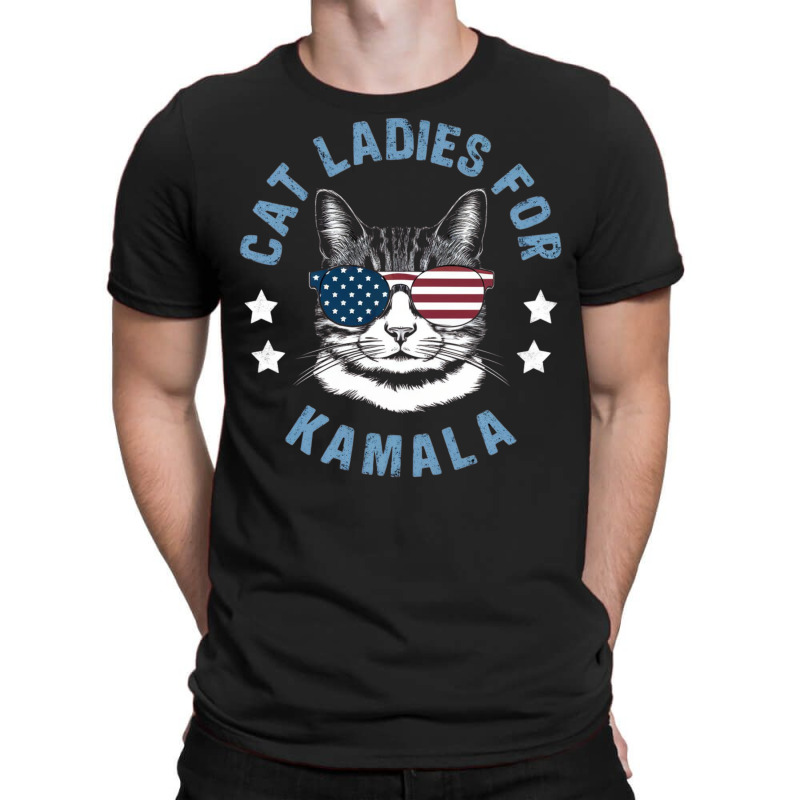 Cat Ladies For Kamala T-shirt | Artistshot