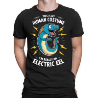 A Cartoonish Electric Blue Eel T-shirt | Artistshot