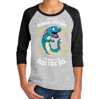 A Cartoonish Electric Blue Eel Youth 3/4 Sleeve | Artistshot