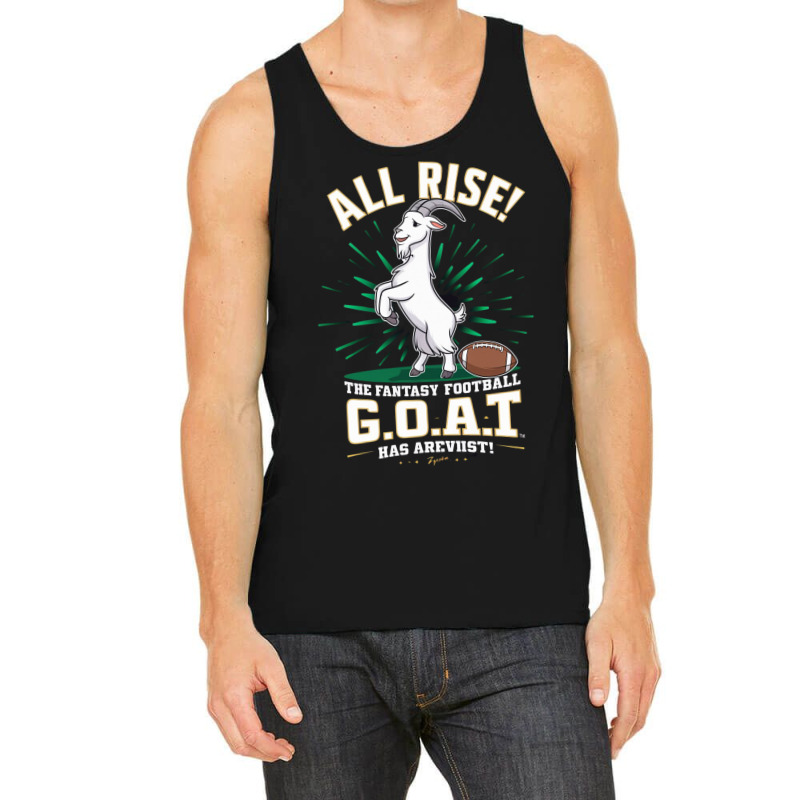 The Fantasy Football G.o.a.t. Has Arrived Tank Top by Kenneth | Artistshot