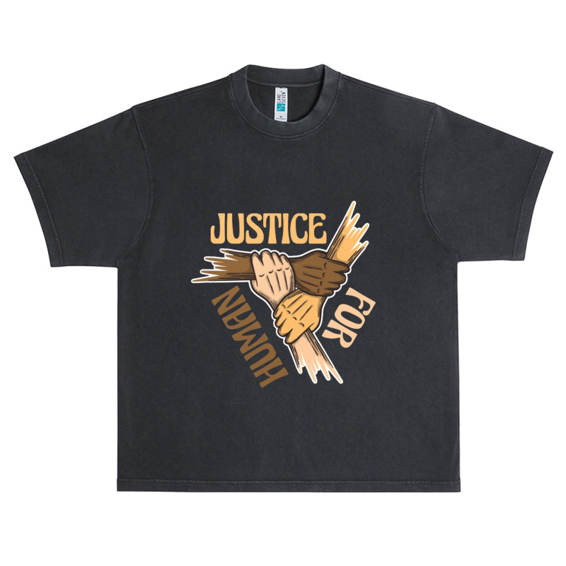 Justice For Human Urban Heavy T-shirt by flowerartist | Artistshot