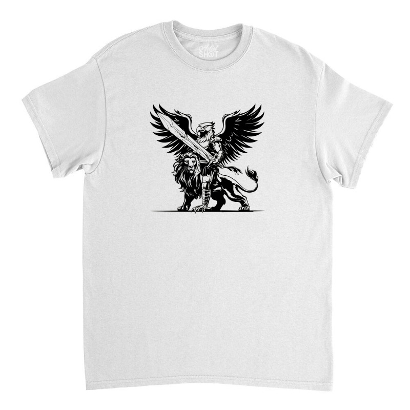 A Mythical Griffin Humanoid Classic T-shirt by Kenneth | Artistshot