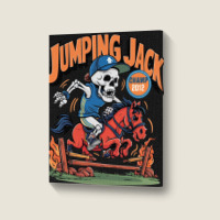 Jumping Jack Portrait Canvas Print | Artistshot