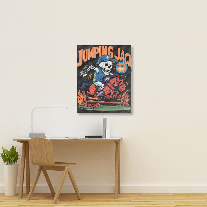 Jumping Jack Portrait Canvas Print | Artistshot