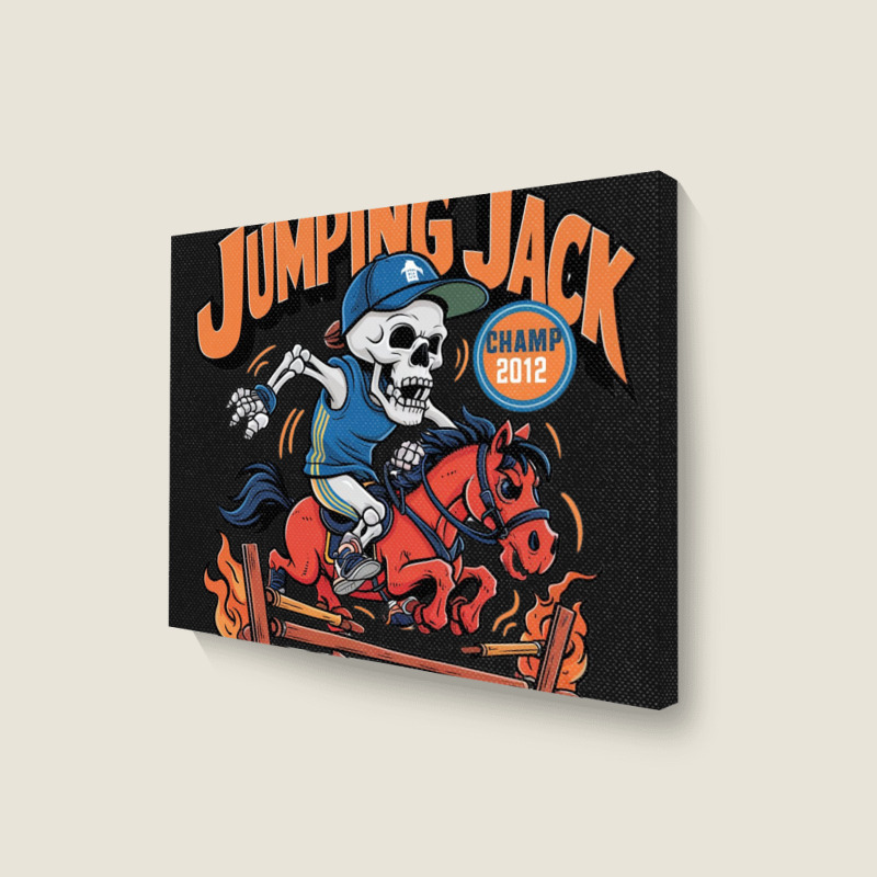 Jumping Jack Landscape Canvas Print | Artistshot