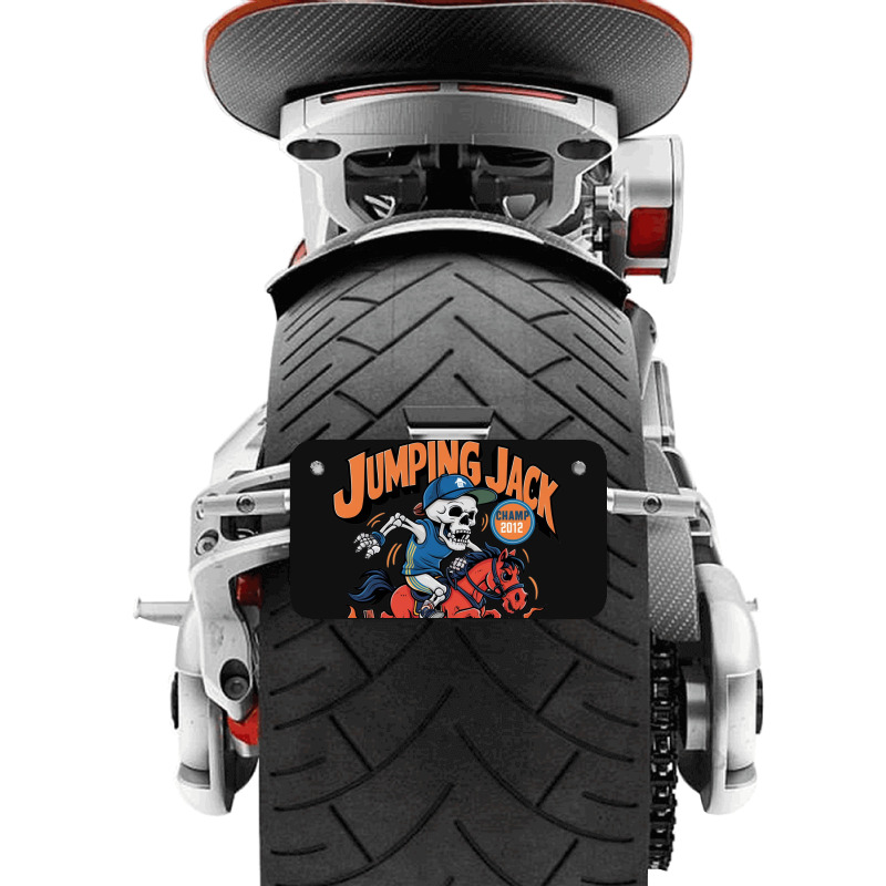 Jumping Jack Motorcycle License Plate | Artistshot