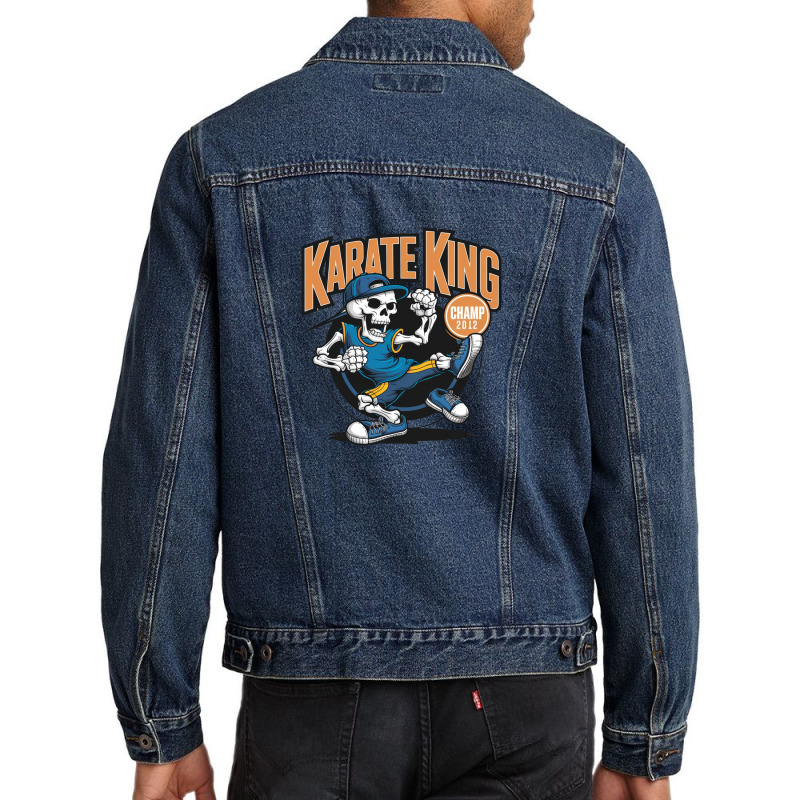 Karate King Men Denim Jacket by anh | Artistshot