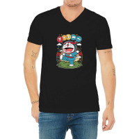 The Doremon Japanese Cartoon V-neck Tee | Artistshot